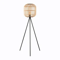 EGLO Stehlampen-Stehlampe Bordesley Braun
