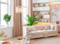 Globo Stehlampen-Stehlampe Gorley Gold