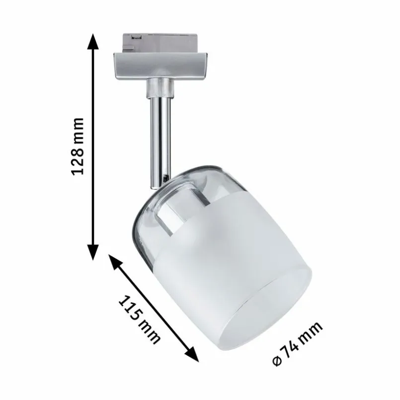 Schienensysteme|Paulmann Strahler URail Blossom Transparent / Weiß