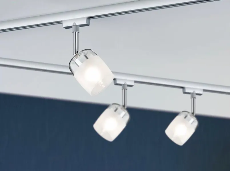 Schienensysteme|Paulmann Strahler URail Blossom Transparent / Weiß