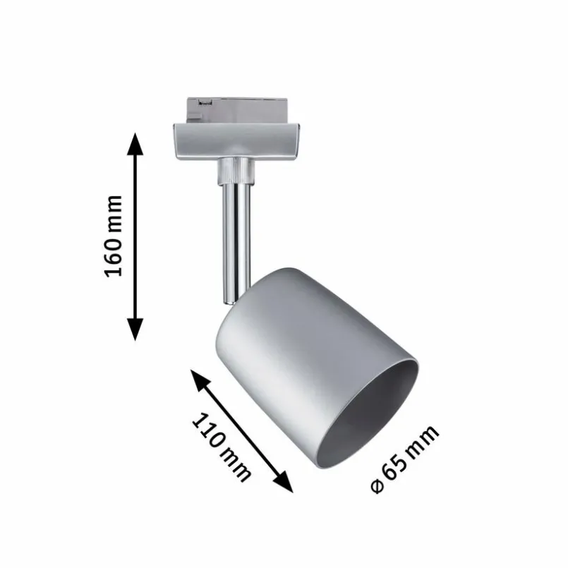 Paulmann Schienensysteme-Strahler URail Cover Chrom Matt
