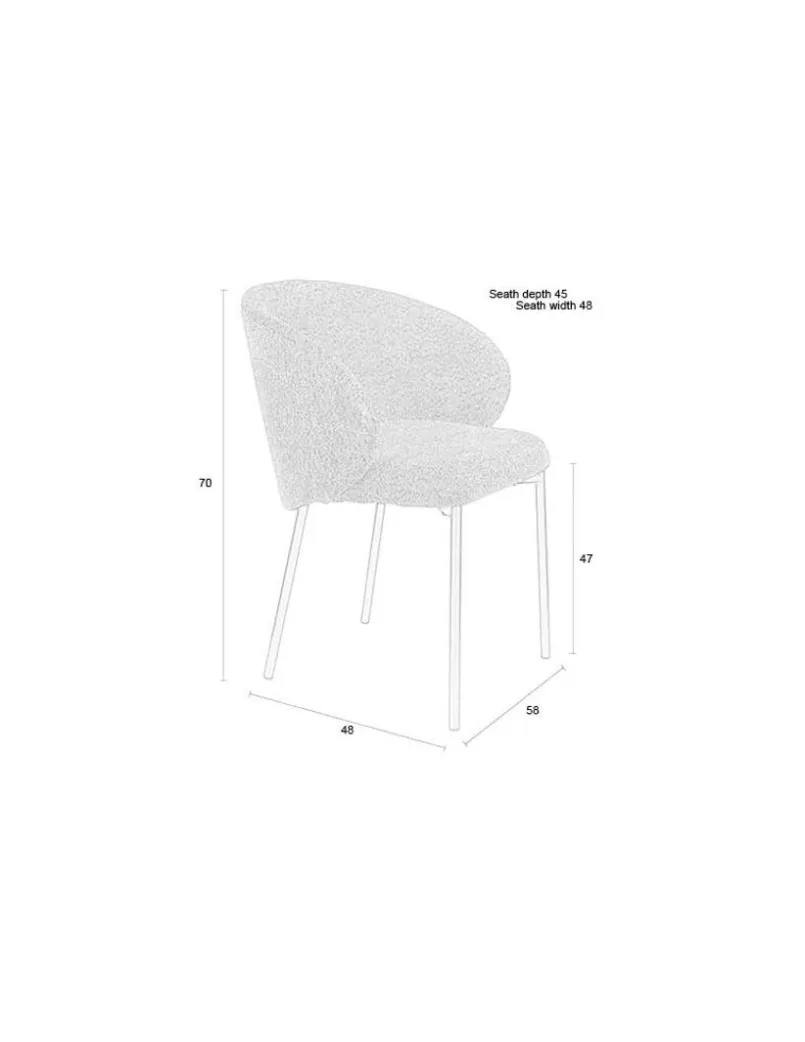 Stühle|White Label Stuhl Ayle Moos