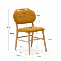 Stühle|Kave Home Stuhl Helda Senf