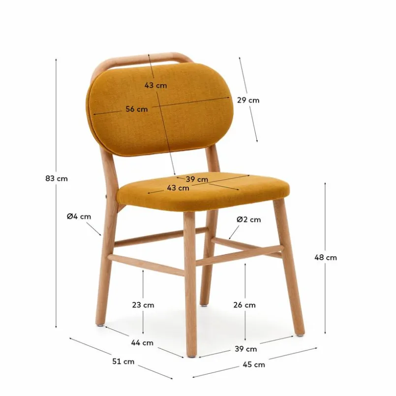 Stühle|Kave Home Stuhl Helda Senf