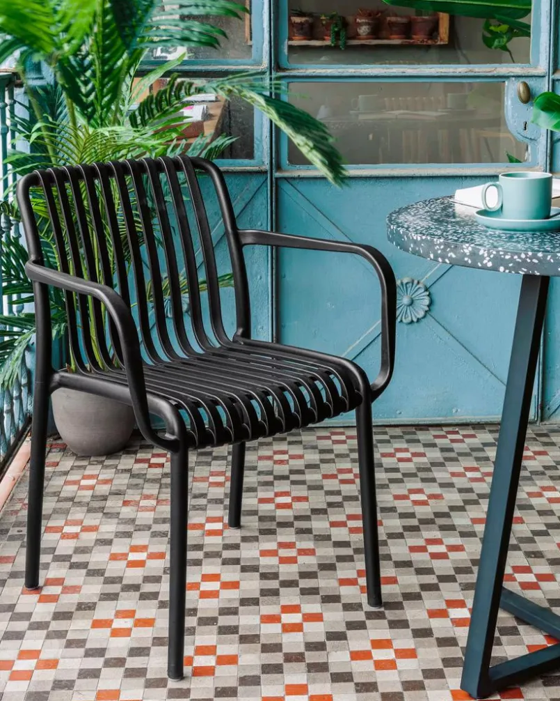 Balkonstühle|Gartenstühle|Kave Home Stuhl Isabelini Schwarz