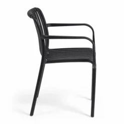 Balkonstühle|Gartenstühle|Kave Home Stuhl Isabelini Schwarz