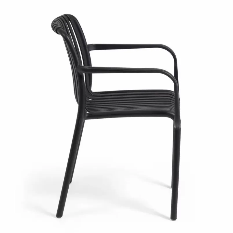 Balkonstühle|Gartenstühle|Kave Home Stuhl Isabelini Schwarz
