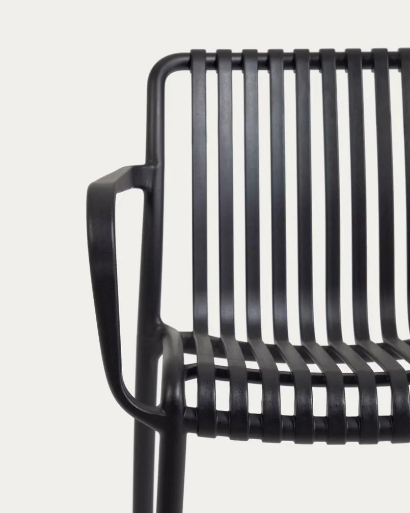 Balkonstühle|Gartenstühle|Kave Home Stuhl Isabelini Schwarz