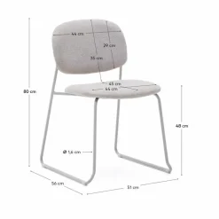 Kave Home Stühle-Stuhl Meli Beige