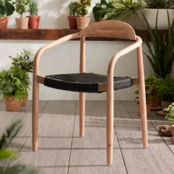 Gartenstühle|Gartensessel|Kave Home Stuhl Nina Schwarz
