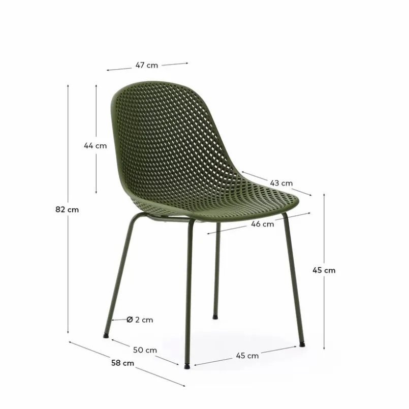 Gartenstühle|Stühle|Kave Home Stuhl Quinbi Grün
