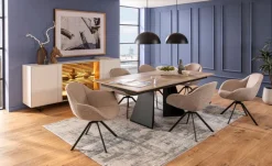 Stühle|SCHÖNER WOHNEN-Kollektion Stuhl Sorrent Beige-Silber