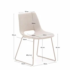 Stühle|Kave Home Stuhl Ziggy Beige