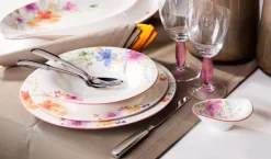 Geschirr|Villeroy & Boch Suppenteller Mariefleur Rosa