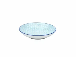 CreaTable Geschirr-Suppenteller Mediterran Ø 21 cm Blau