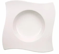 Villeroy & Boch Geschirr-Suppenteller New Wave Weiß
