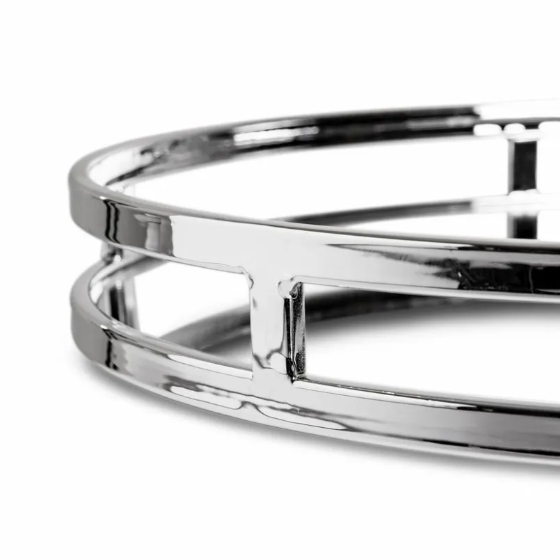 Tabletts|Tabletts-Tablett Ø 38 cm Silber