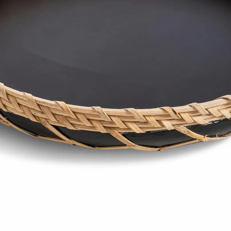 Tabletts|Tabletts-Tablett Ø 25 cm Schwarz