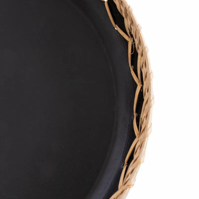 Tabletts|Tabletts-Tablett Ø 25 cm Schwarz