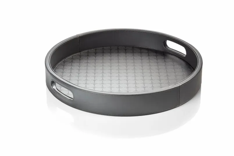 JOOP! Tabletts|Tabletts-Tablett Cornflower Ø 36 cm Anthrazit