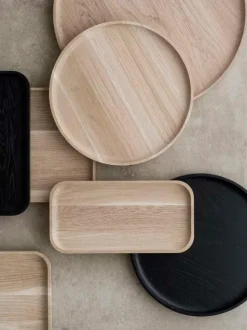 blomus Tabletts|Tabletts-Tablett Oku Ø 34 cm Braun