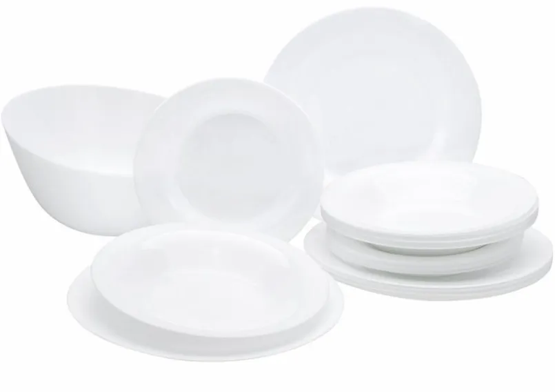 CreaTable Geschirr-Tafelservice Durable 19tlg. Weiß