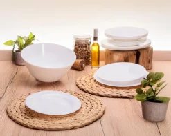 CreaTable Geschirr-Tafelservice Durable 19tlg. Weiß