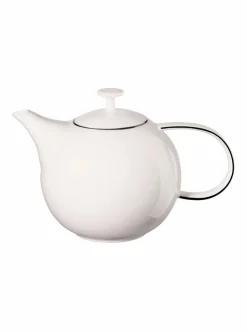 Kaffee & Tee|ASA Selection Teekanne Ligne Noire 1500 ml Weiß