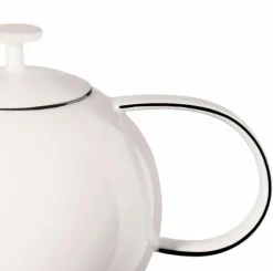 Kaffee & Tee|ASA Selection Teekanne Ligne Noire 1500 ml Weiß