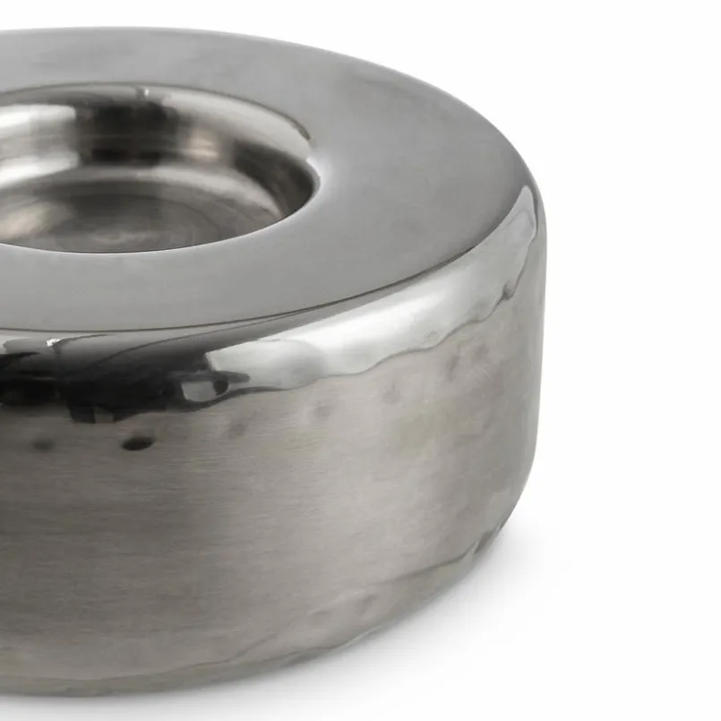 Teelichthalter|Teelichthalter-Teelichthalter Ø 9 cm Silber