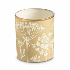 Teelichthalter|Teelichthalter-Teelichthalter Blumen Ø 8 cm Beige