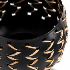 Teelichthalter|Teelichthalter| Teelichthalter Nairobi 14 cm Schwarz