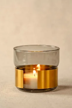 Tischdeko|Teelichthalter|Leonardo Teelichthalter Silenzio 10 cm Gold