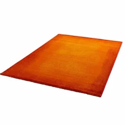 Moderne Teppiche-Teppich Uni Art 67 x 130 cm Orange