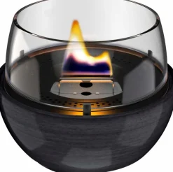 Feuerschalen-Tischfeuer Tulip 14 Glaze Schwarz