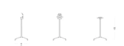 Lafuma Mobilier Gartentische-Tischgestell Horizon Noir