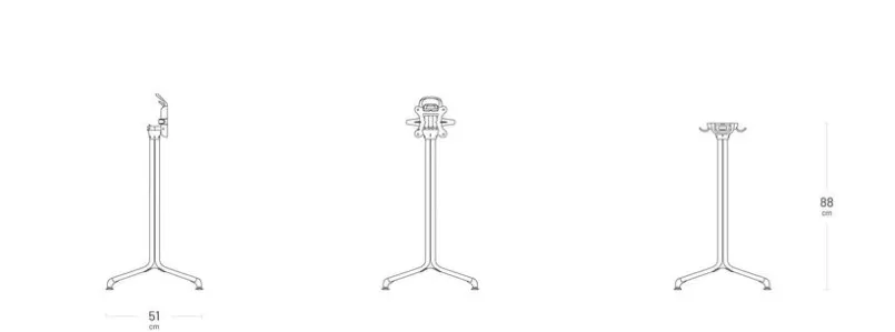Lafuma Mobilier Gartentische-Tischgestell Horizon Noir