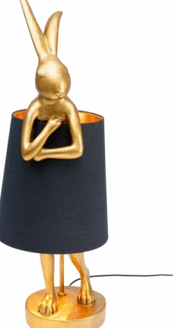 KARE DESIGN Tischlampen-Tischleuchte Animal Rabbit Gold / Schwarz