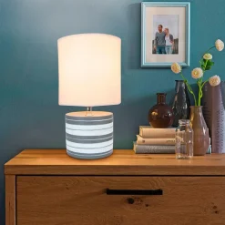 DesignLive Tischlampen-Tischleuchte Calgary Weiß