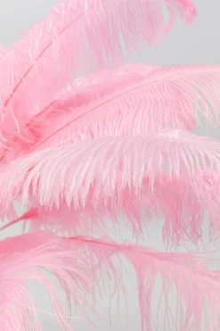 KARE DESIGN Tischlampen-Tischleuchte Feather Palm Rosa