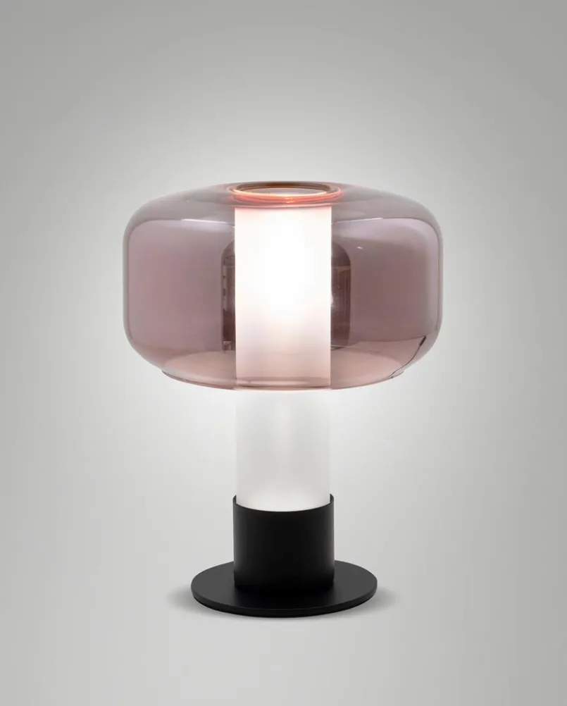 Tischlampen|FABAS Tischleuchte Flick Amethyst