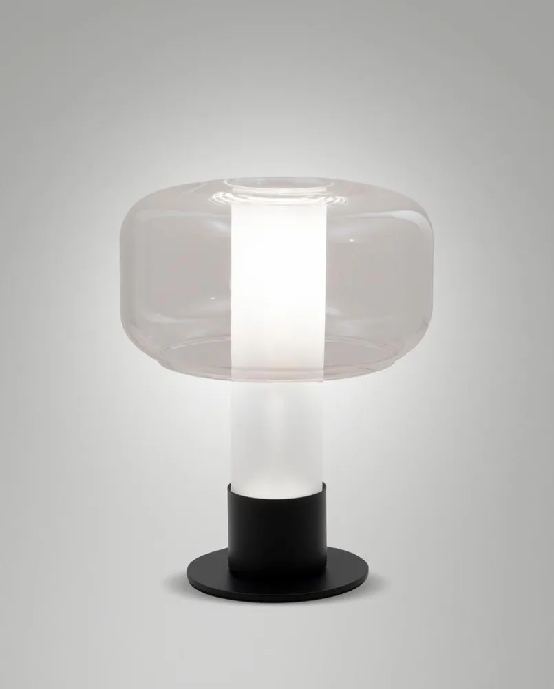 FABAS Tischlampen-Tischleuchte Flick Transparent