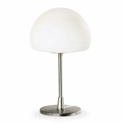 FABAS Tischlampen-Tischleuchte Gaia Nickel matt