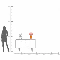 KARE DESIGN Tischlampen-Tischleuchte Josy Rosa