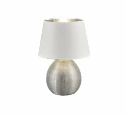 Tischlampen|Reality Leuchten Tischleuchte Luxor Silber