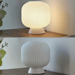 SCHÖNER WOHNEN-Kollektion Tischlampen-Tischleuchte Nami Weiß