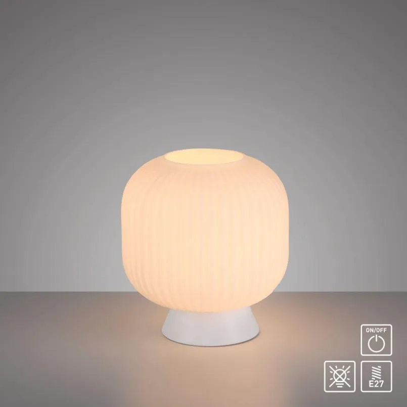 SCHÖNER WOHNEN-Kollektion Tischlampen-Tischleuchte Nami Weiß