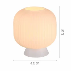 SCHÖNER WOHNEN-Kollektion Tischlampen-Tischleuchte Nami Weiß