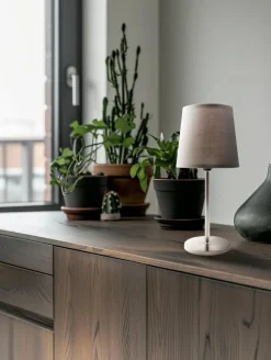 Eco-Light Tischlampen-Tischleuchte Pegasus Silber / Grau