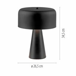 Tischlampen|SCHÖNER WOHNEN-Kollektion Tischleuchte Pento Schwarz